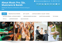 Tablet Screenshot of aboutmusicpro.com